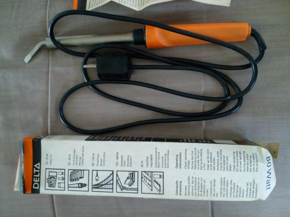 Lutownica Elektryczna 80Watt DELTA Niemiecka Starego Typu Solidna !!!