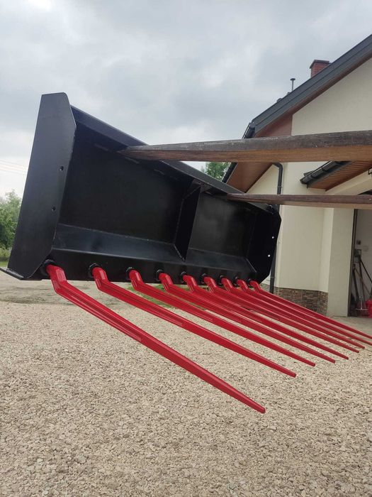 solidne widły do obornika z kutymi kłami różne mocowania