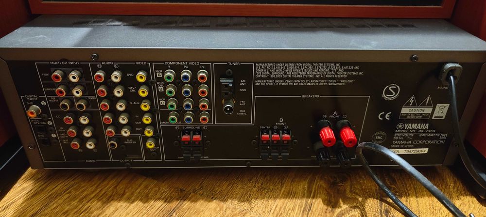 Amplituner Yamaha RX-V359 + głośniki Prism