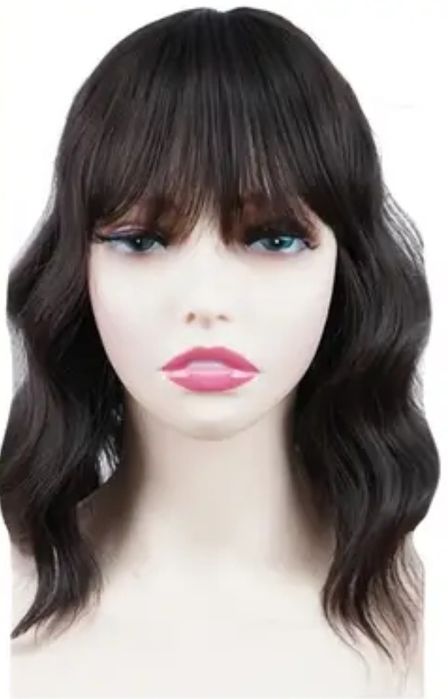 Peruka czarna grafit