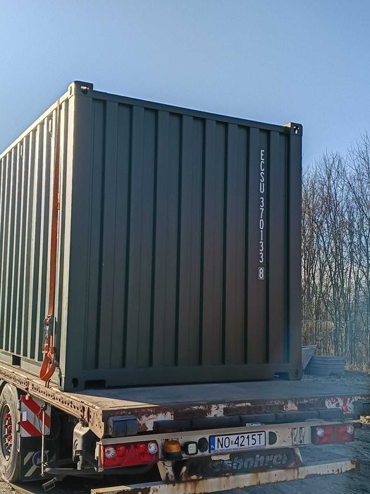 Nowy kontener morski ONE-WAY 20'DC ciemnozielony, WROCŁAW EO