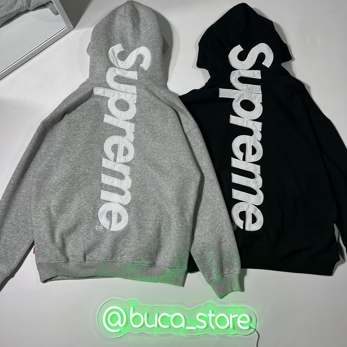 Худі Supreme big logo S-XL худак супрім біг лого на спину логотип