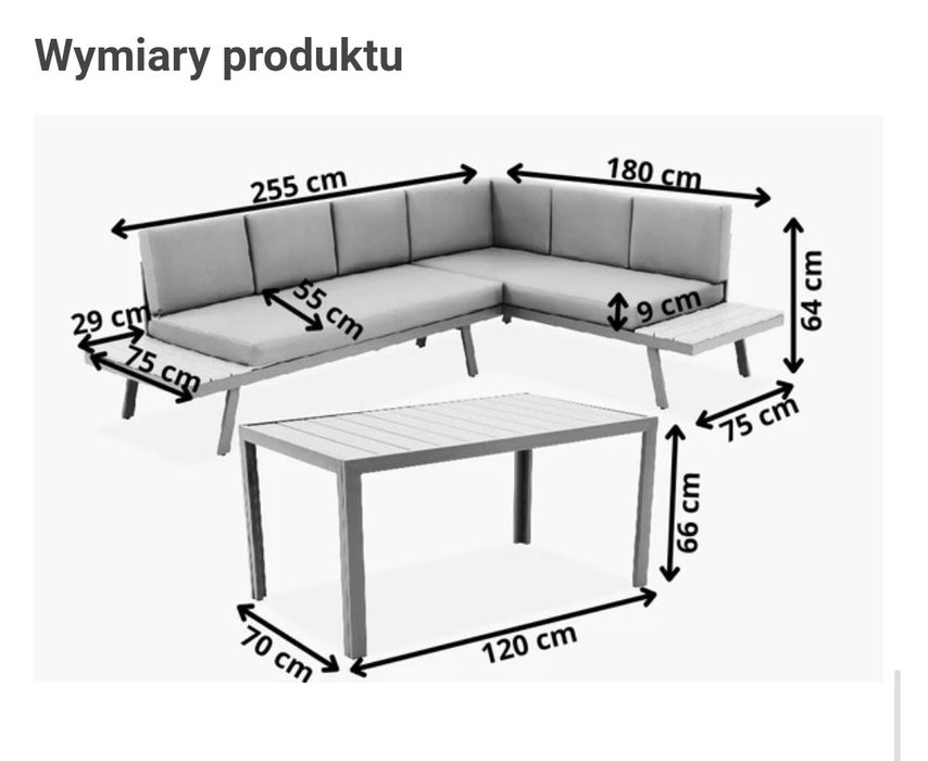 Zestaw mebli ogrodowych