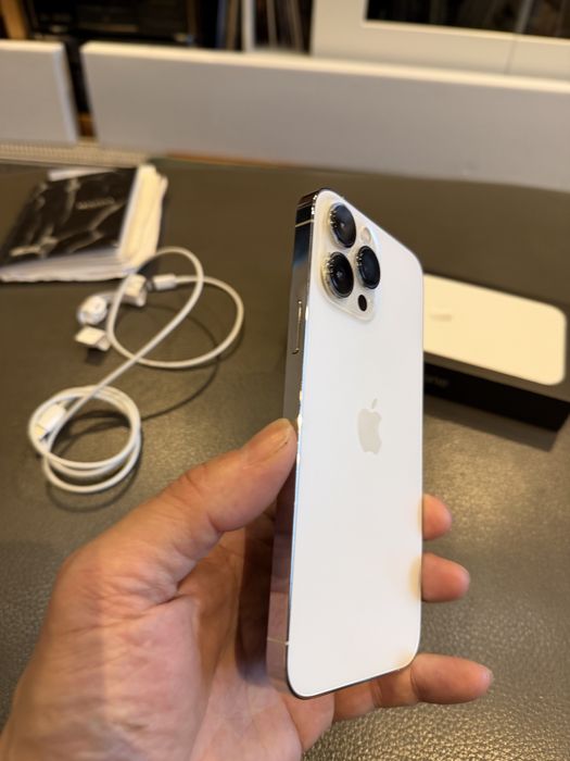 Iphone 13 PRO MAX SILVER 1 TB super stan