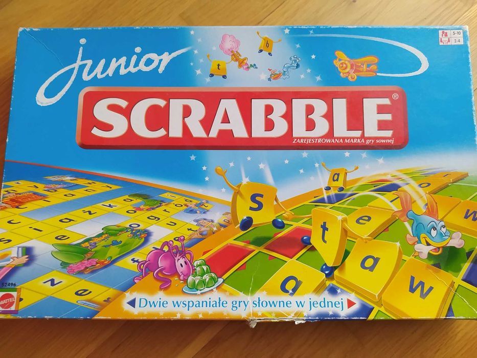 SCRABBLE Junior Gra planszowa, Mattel