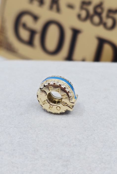 Złoty charms stoper próba 585 14k