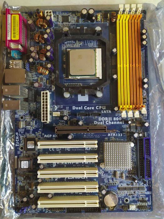 Топовый ретро комплект с AGP am2nf3-vsta + phenom 970 + geforce 7800