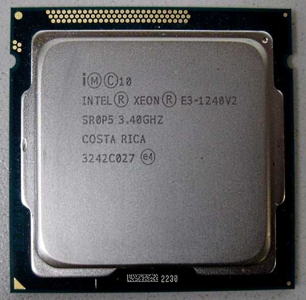 Intel Xeon 1240 v2 3,4-3,8 ГГц (i7 - 3770) s1155