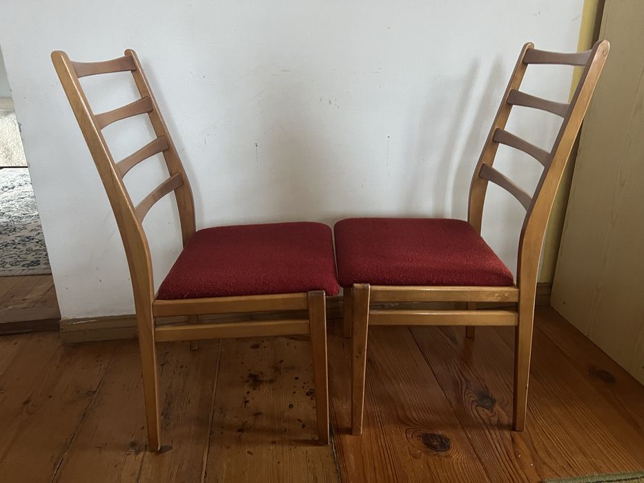 Krzesła 4 szt tapicerowane vintage