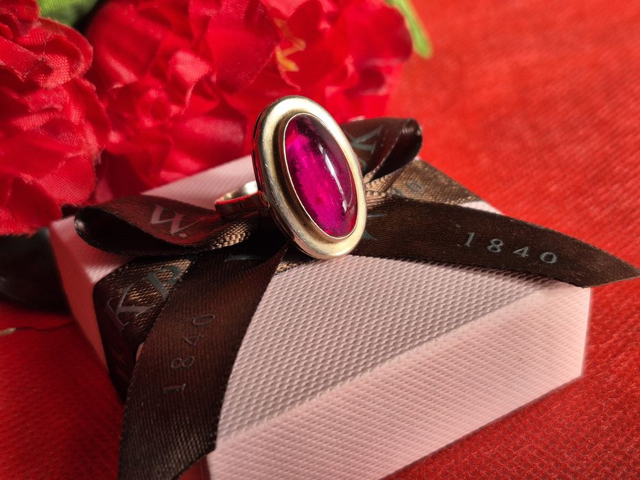 Złoty damski pierścionek radziecki 583 14k r.19