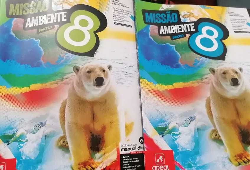 Recursos do dossier do professor referentes ao manual Missão Ambiente 8 - CN 8º Ano