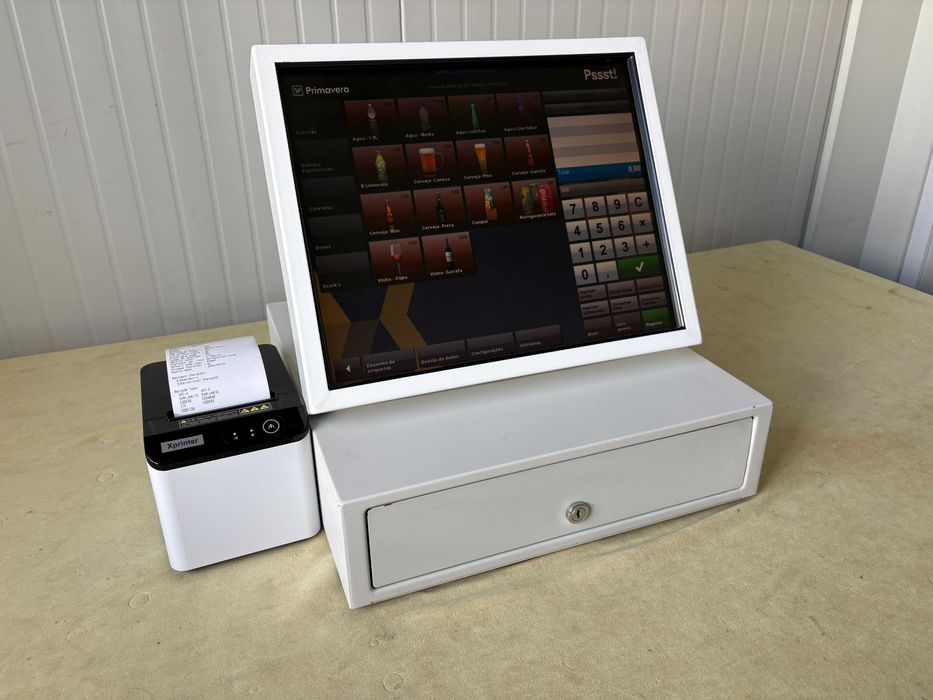 POS TouchScreen / Caixa registadora + programa novo + Garantia