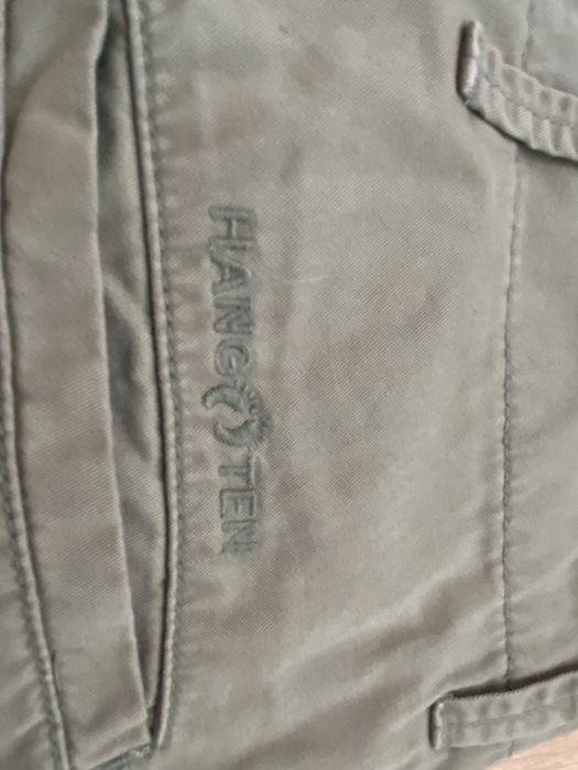 Hang ten M męskie krótkie spodenki spodnie chinosy zielone khaki