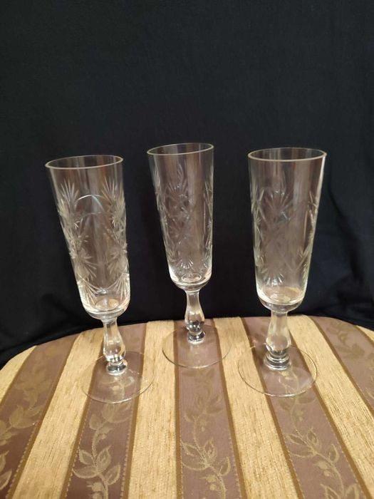 Фужеры для шампанского 50е годы стекло