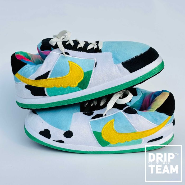 Kapcie Pluszowe Nike Jordan Chunky Dunky Łaciate - r. 35-45