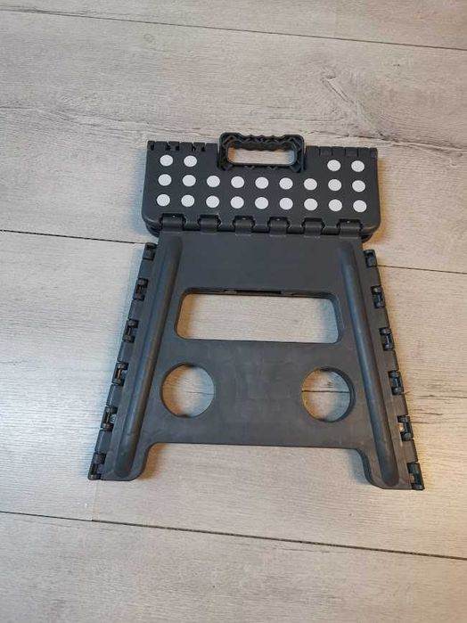 Zeller Taboret składany stołek tworzywo sztuczne  szary max 150 kg