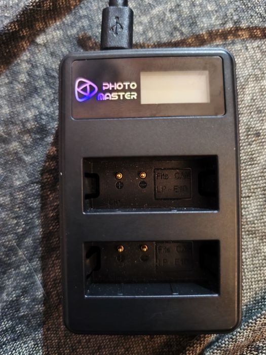 Carregador portátil USB, para baterias Canon EP-L10