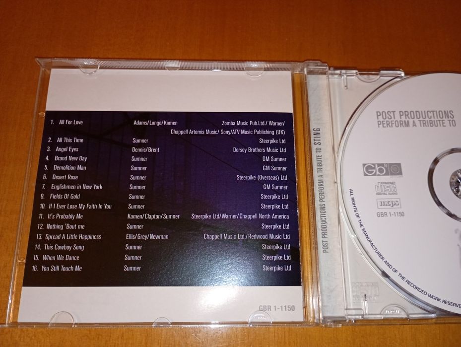 CD Sting Post Productions perform a tribute to Sting
 CD Sting Post CD64563925373442123