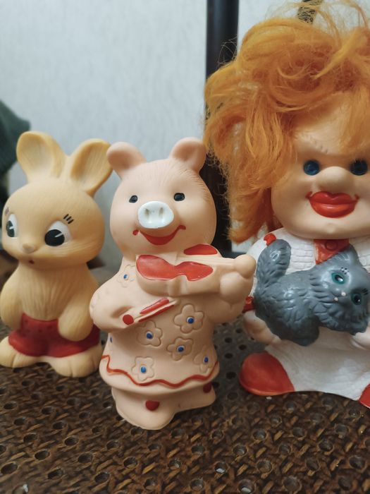 Игрушки резиновые времён СССР.