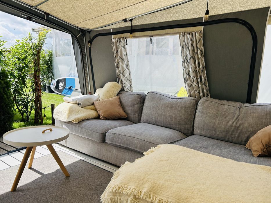 CHAŁUPY 3 przyczepa 6 osób+ skuter wodny netflix wynajem nocleg Hel