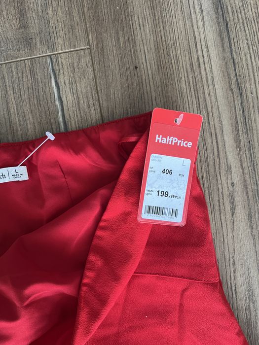 Nowa sukienka Abercrombie &Fitch L 40 czerwona damska krótka