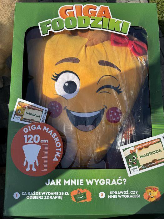 Pluszak Zabka GigaFoodzik Picka 120cm nowa