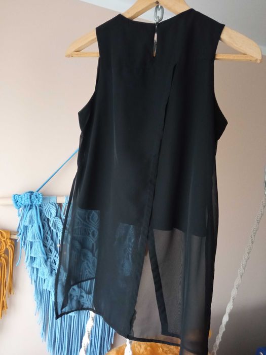 Czarna elegancka bluzka H&M