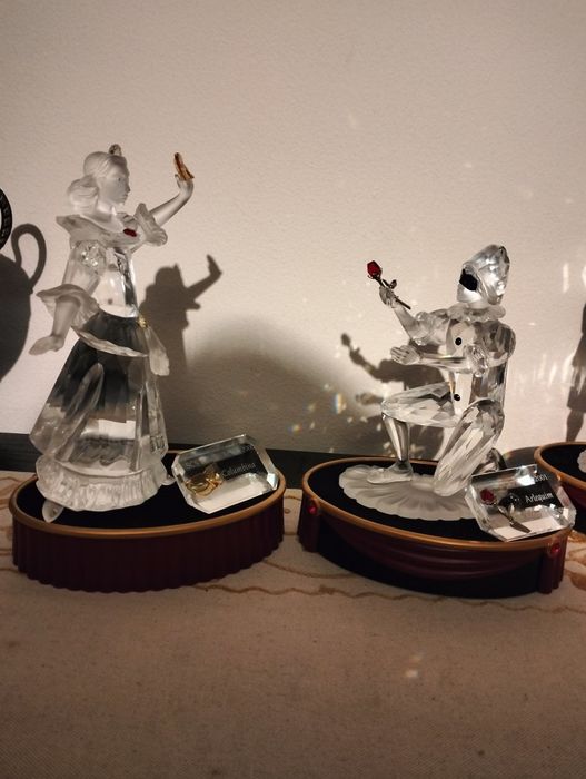 Par de figuras da swarovski