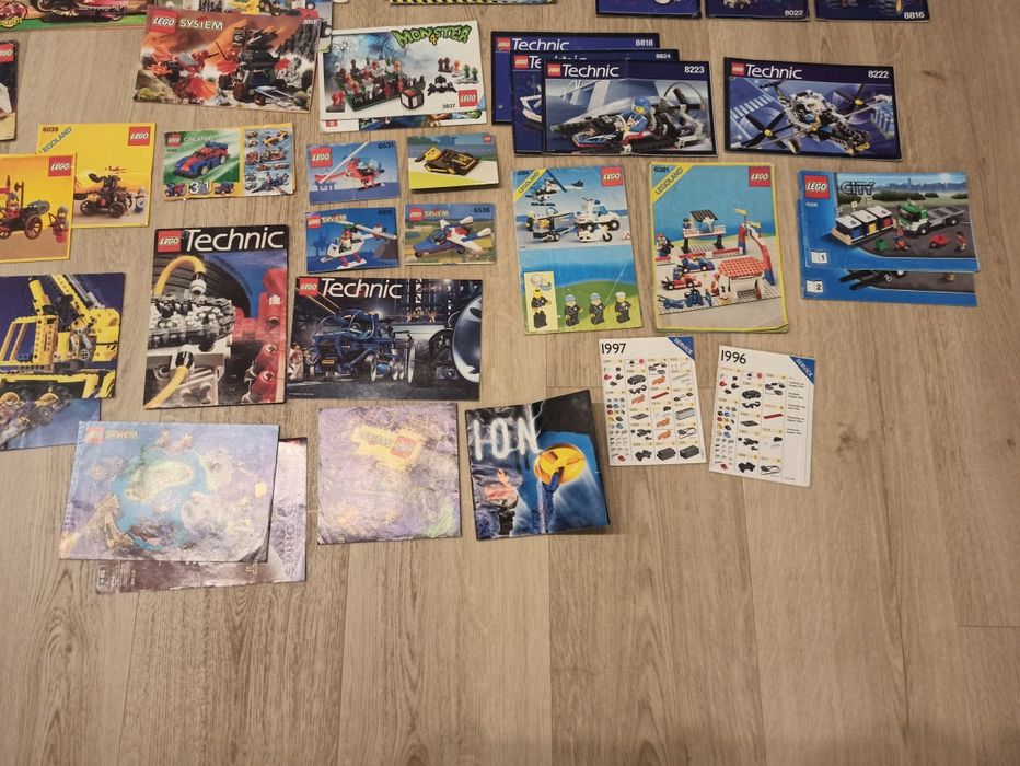 Instrukcje lego na sztuki. Lata 90' castle pirates town space technic