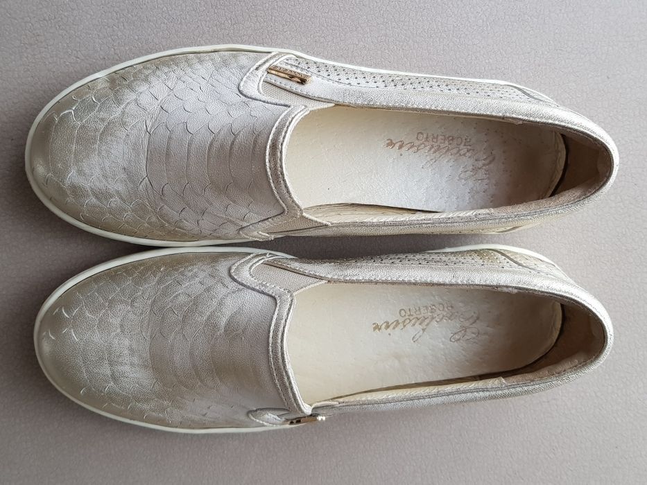 Półbuty, Mokasyny, Skora, rozm.37, IDEAŁ