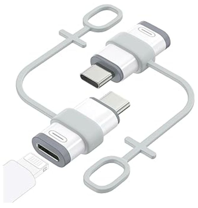 Przejściówka MoKo Lightning żeńska na USB C, 2 szt.,  z USb na iphone