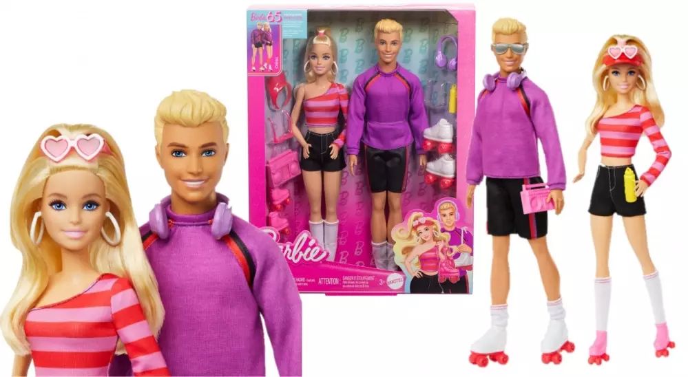 Barbie. Hxk90 Barbie I Ken Na Wrotkach. Barbie. Nowy Produkt