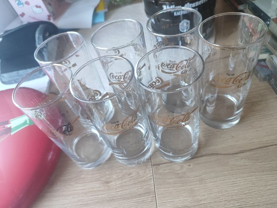 Zestaw szklanek coca cola 0.3 L 7 sztuk