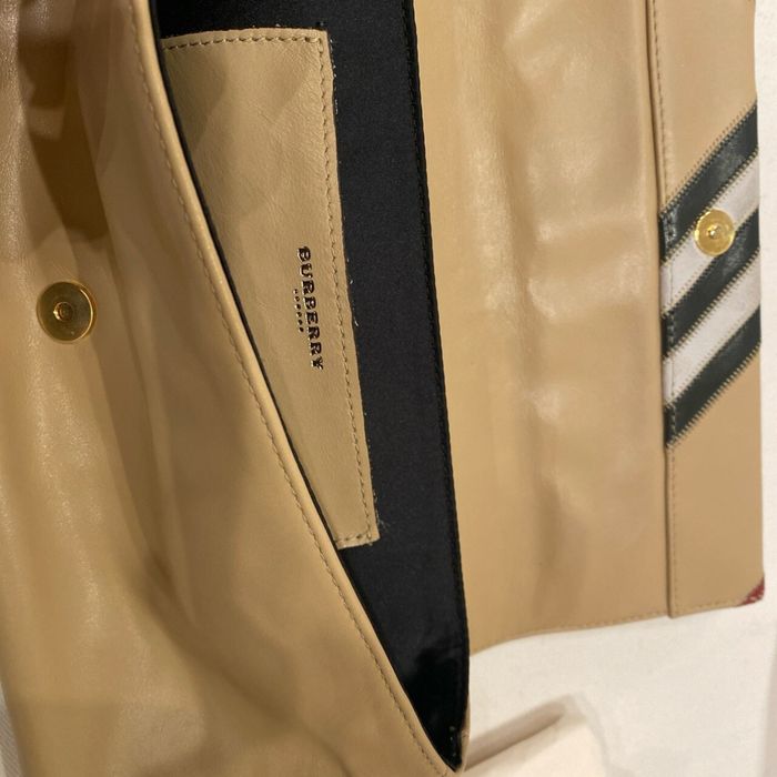 Кожаный клатч сумка Burberry оригинал