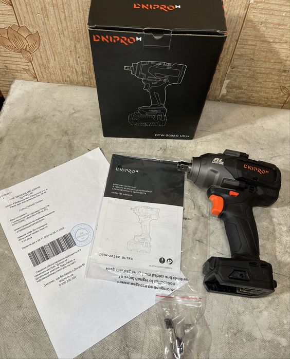 Dnipro-M DTW-202BC ULTRA — ударний гайковерт | гарантія до 2028 р