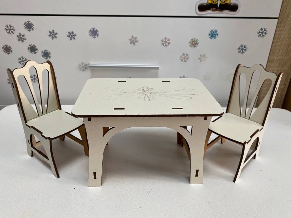 Меблі в ляльковий будинок, дерев‘яні іграшки