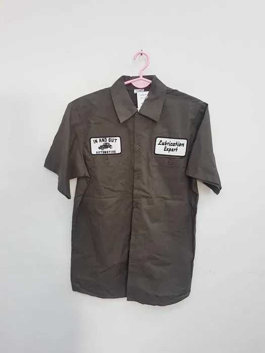 Koszula przebranie amerykański mechanik samochodowy vintage. AM126