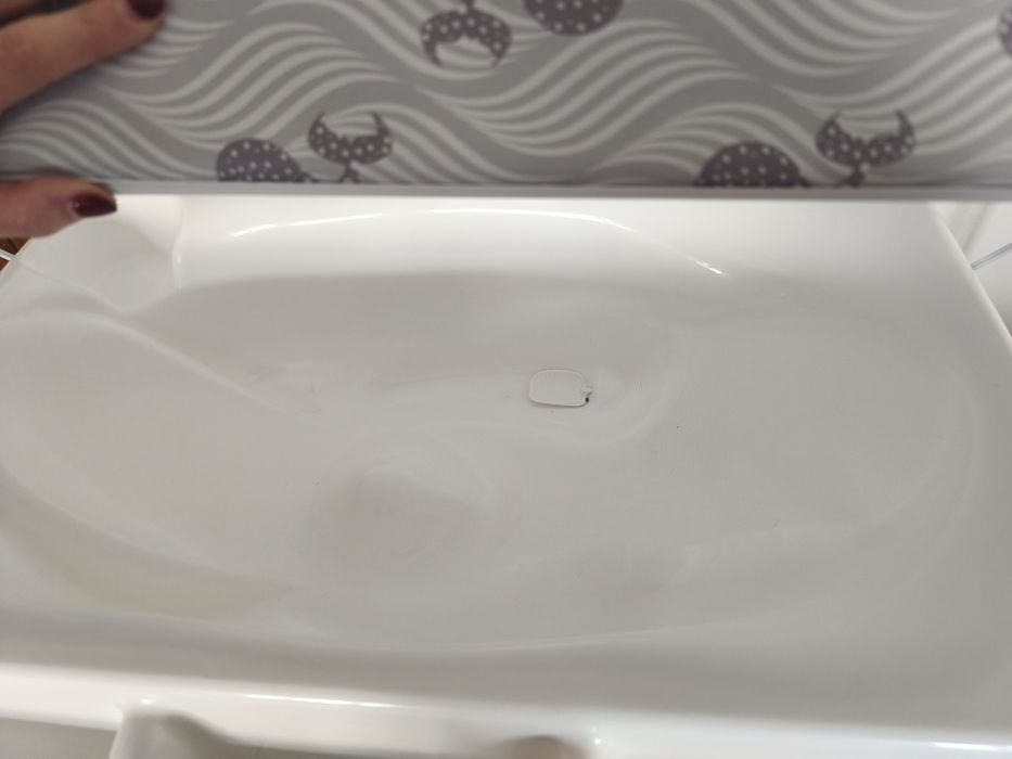 Banheira com trocador