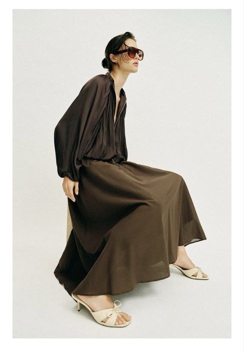 Спідниця коричнева Zara