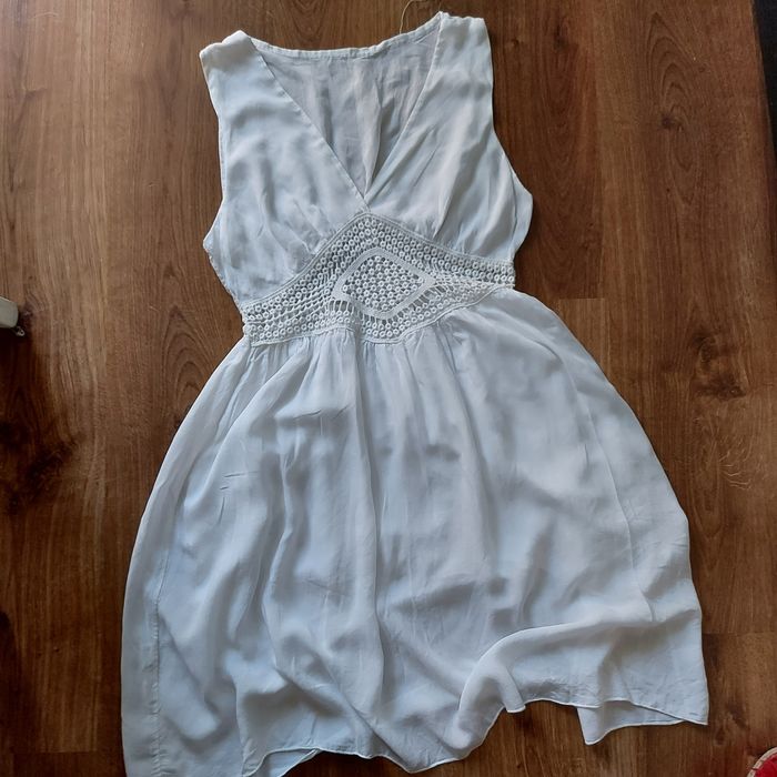 Biala sukienka Boho