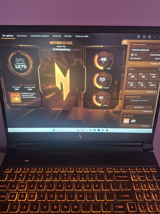 Laptop gamingowy acer nitro 16