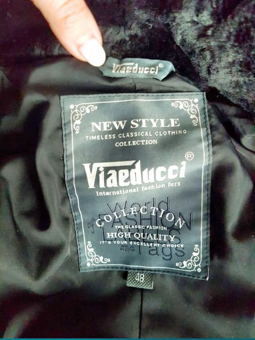 Натуральная шуба Мутон+Норка