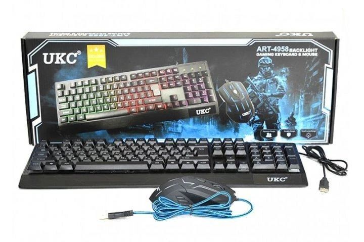 Игровой комплект (клавиатура и мышь) UKC ARG-4958