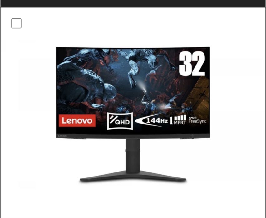 Monitor Gamingowy LENOVO G32QC-10 31.5", 144HZ