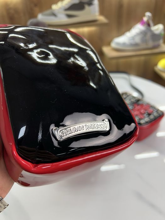 ‼️Знижка‼️ Сумка Месенджер CHROME HEARTS black / Red