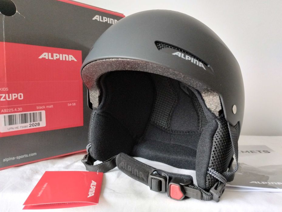 Kask narciarski dziecięcy Alpina Zupo Black Matt M 54-58cm