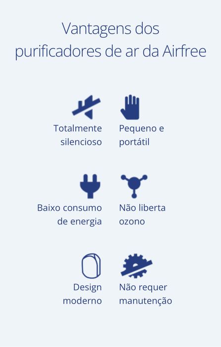 Purificador de ar airfree t40