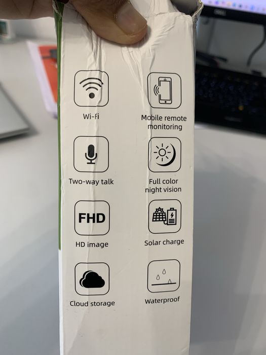 Zewnętrzna inteligentna kamera solarna.