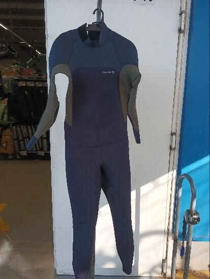 Fato de SURF Homem 500 Neopreno 3/2 mm Azul Caqui