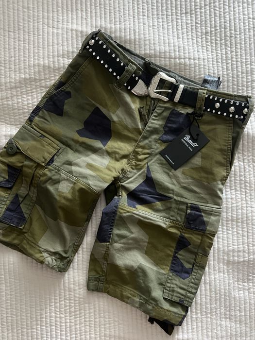 шорты карго Brandit Vintage Classic - Swedish Camo millitary  y2k  grunge